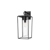 Sheridan 1 Light Seedy Glass Outdoor Wall Lantern 24 Inch Tall by Z Lite - 594B-BK