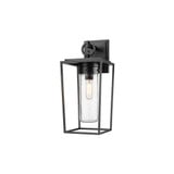 Sheridan 1 Light Seedy Glass Outdoor Wall Lantern 18 Inch Tall by Z Lite - 594M-BK