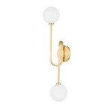 Zani 2 Light Wall Sconce 25.5 Inch Tall by Mitzi - H655102A-AGB