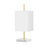 Mikaela 1 Light Table Lamp 18.25 Inches Tall and 7 Inches Wide by Mitzi - HL700201-AGB