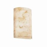 Alabaster Rocks ADA Cylinder Wall Sconce 12.5 Inch Tall by Justice Design - ALR-8858