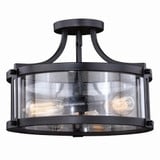 Holbrook 3 Light 6.5 Inch Wide Semi Flush Mount by Vaxcel - C0175