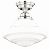 Huntley 1 Light 4.75 Inch Wide Semi Flush Mount by Vaxcel - C0176