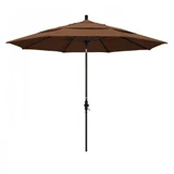 11 Foot Fiberglass Crank Lift Round Market Umbrella by CA Umbrella - GSCUF118