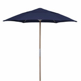 7.5 Foot Wood Manual Lift Hexagon Beach Umbrella by Fiberbuilt - 7BPU-6R