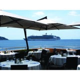 11.5 Foot Aluminum Easy Lift Square Cantilever Umbrella by FIM - P17