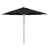 11 Foot Teak Wood Crank Lift Octagon Market Umbrella by Galtech - 587-O
