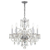 Traditional Crystal 5 Light Medium Chandelier by Crystorama 1005