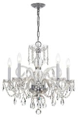 Traditional Crystal 5 Light Medium Chandelier by Crystorama 1005 - 1005