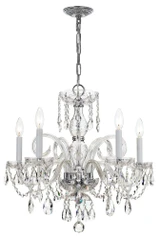 Traditional Crystal 5 Light Medium Chandelier by Crystorama 1005 - 1005