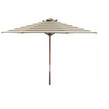 9 Foot Hardwood Pulley Round Market Umbrella by Destination Gear - 128-9