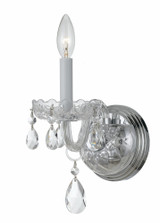 Traditional Crystal 1 Light Candle Style Wall Sconce by Crystorama - 1031