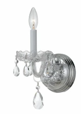 Traditional Crystal 1 Light Candle Style Wall Sconce by Crystorama - 1031