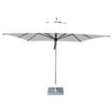 6 x 10 Foot Aluminum Pulley Lift Rectangle Market Umbrella by Bambrella - 2-0x3-0mREC-H