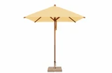 7 Foot Bamboo Pulley Lift Square Market Umbrella by Bambrella - 2-1m