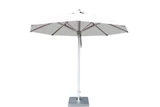 Hurricane 8.5 Foot Aluminum Pulley Lift Round Market Umbrella by Bambrella - 2-5mR-H
