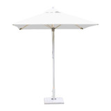 6.5 Foot Aluminum Pulley Lift Square Market Umbrella by Bambrella - 2-0m SQ-SA