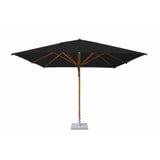 12 Foot Bamboo Pulley Lift Square Market Umbrella by Bambrella - 3-4m SQ-L