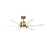 Flera Smart 52 6 Blade Ceiling Fan with Light Kit 52 Inch Wide Generation - 6FLSM52