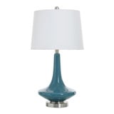 26 Inch 1 Light Table Lamp with Ceramic Body and Steel Base by Stylecraft - L22242DS