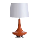 26 Inch 1 Light Table Lamp with Ceramic Body and Steel Base by Stylecraft - L22242DS