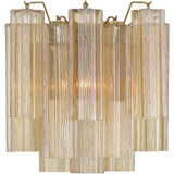 Addis 2 Light Wall Sconce 14.5 Inch Tall and 14.5 Inch Wide by Crystorama - ADD-303