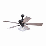 Huntley 1 Light Ceiling Fan 21.7 Inches Tall and 52 Inches Wide by Vaxcel - F0067