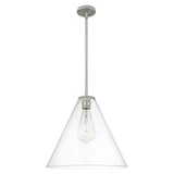 Crown Point 1 Light Stem Hung Pendant 16 Inch Wide by Innovations - 434-1S-16