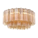 Addis 7 Light Flush Mount 11.75 Inch Tall and 22.25 Inch Wide by Crystorama - ADD-321