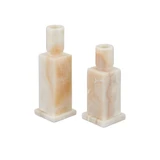 Lithos 8 Inch Candle Holder (Set of 2) by Currey Company - 1200-0951