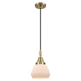 Fulton 1 Light Cord Hung Mini Pendant 10.13 Inch Tall by Innovations - 447-1P-G17