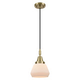 Fulton 1 Light Cord Hung Mini Pendant 10.13 Inch Tall by Innovations - 447-1P-G17
