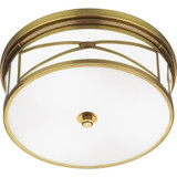 Chase 3 Light 15 Inch Wide Flush Mount by Robert Abbey - 1985