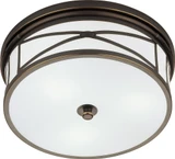 Chase 3 Light 15 Inch Wide Flush Mount by Robert Abbey - 1985