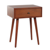 Arthur 1 Drawer Side Table 23.5 Inch Tall and 17.75 Inch Wide by Stylecraft - AF102952DS