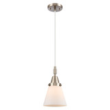 Cone 1 Light Cord Hung Mini Pendant 9.13 Inch Tall by Innovations - 447-1P-G6