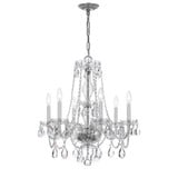 Traditional Crystal 6 Light Medium Chandelier by Crystorama - 5086