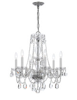 Traditional Crystal 6 Light Medium Chandelier by Crystorama - 5086