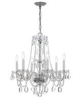 Traditional Crystal 6 Light Medium Chandelier by Crystorama - 5086