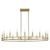 Lexington 16 Light Stem Hung Chandelier 48 Inch Wide by Innovations - 449-16CR