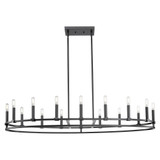 Lexington 16 Light Stem Hung Chandelier 48 Inch Wide by Innovations - 449-16CR