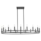 Lexington 16 Light Stem Hung Chandelier 48 Inch Wide by Innovations - 449-16CR