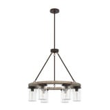 Devon Park 6 Light Large Chandelier by Hunter - 19210