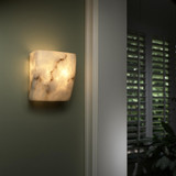 Lumenaria 2 Light Square Wall Sconce by Justice Design - FAL-5120
