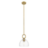 Hudson 1 Light Stem Hung Mini Pendant 8 Inch X 10 Inch Tall by Innovations - 485-1S-G486-8