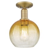 Brookhaven Globe 1 Light Semi Flush Mount 7.812.5 Inch Tall by Innovations - 716-1C-G483-8