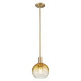 Brookhaven Globe 1 Light Stem Mini Pendant 11.63 Inch Tall by Innovations - 716-1S-G483-8
