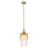 Brookhaven Flute 1 Light Stem Mini Pendant 15.63 Inch Tall by Innovations - 716-1S-G484-7