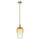 Brookhaven Flute 1 Light Stem Mini Pendant 15.63 Inch Tall by Innovations - 716-1S-G484-7