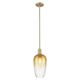Brookhaven Flute 1 Light Stem Mini Pendant 15.63 Inch Tall by Innovations - 716-1S-G484-7